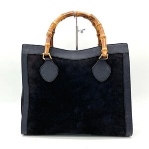 Gucci Black Tote with Bamboo Handles
